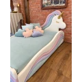 Łóżko dziecięce Unicorn Premium z zagłówkiem w kształcie jednorożca