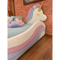 Bajkowe łóżko Unicorn Premium z dekoracyjnym zagłówkiem jednorożca