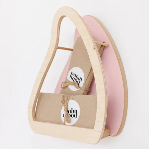 Półka ścienna LIŚĆ BabyWood – drewniana dekoracja do pokoju dziecka
