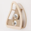 drewniana półka ścienna w kształcie listka – BabyWood