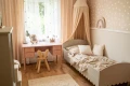 Łóżko Babushka Wood Luck Design 90x200 cm – oliwkowe łóżko do przytulnej sypialni dziewczynki