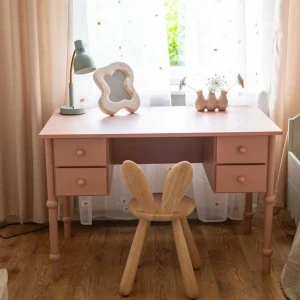 BIURKO BABUSHKA RÓŻOWE - WOOD LUCK DESIGN