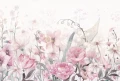 bloom pink romantyczna tapeta kwiatowa