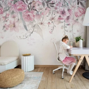 Tapeta w kwiaty Bloom Up Pink - Malumi  