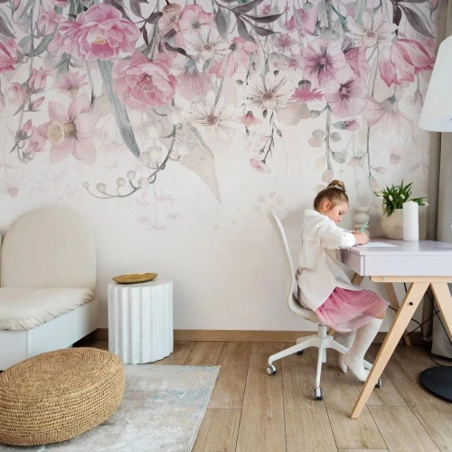 Tapeta w kwiaty Bloom Up Pink - Malumi