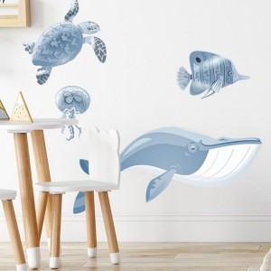 PASTELOWE LOVE - ZESTAW NAKLEJEK OCEAN