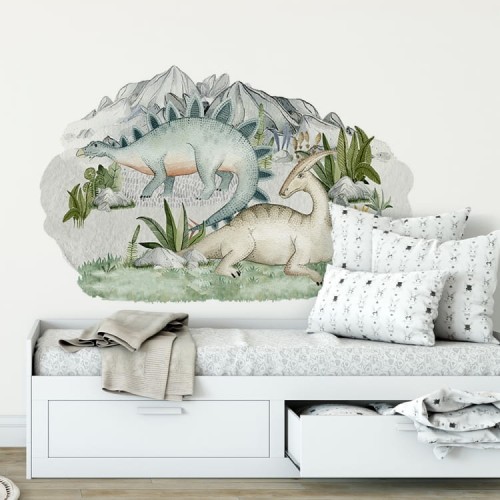 stegozaur naklejka do pokoju chlopca