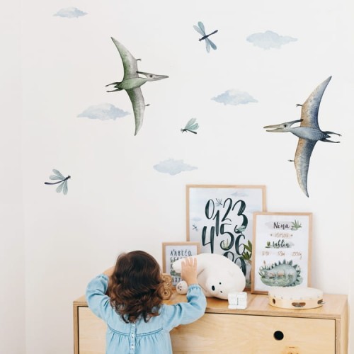 naklejki na sciane dla dzieci dinozaury