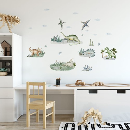 dinozaury naklejki do pokoju dziecka