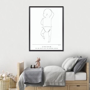 MINIMAL LINE - PERSONALIZOWANA METRYCZKA #1