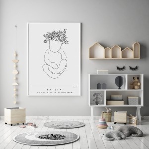 MINIMAL LINE - PERSONALIZOWANA METRYCZKA #14