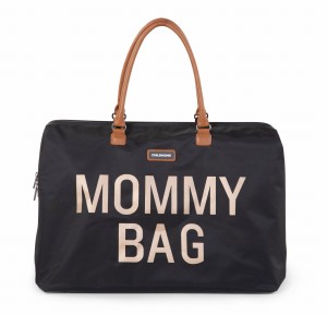 CHILDHOME - TORBA MOMMY BAG CZARNO - ZŁOTA