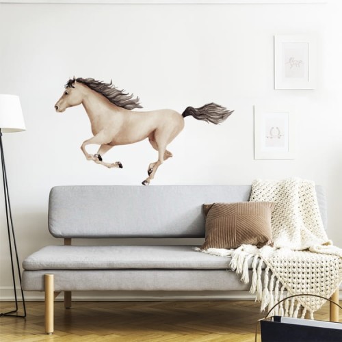 naklejka do pokoju dziecka kon