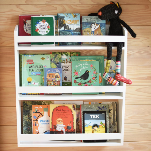 półeczka na książki drewniana