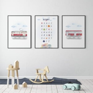 YOKO DESIGN - ZESTAW 3 PLAKATY MOTO ALFABET