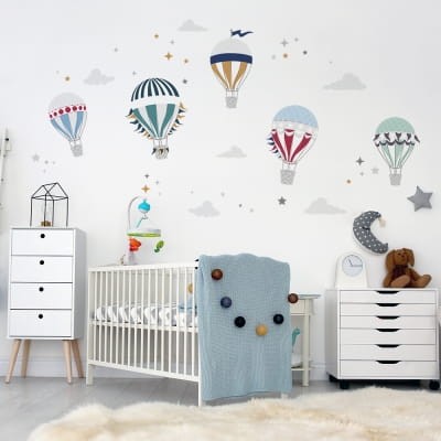 naklejki balony do pokoju chlopca