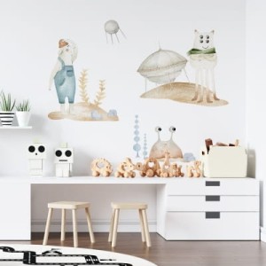 YOKO DESIGN - NAKLEJKA NA ŚCIANĘ ZESTAW KOSMICZNY KAZIK MARIAN I BOLEK