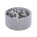 basen z piłeczkami szary velvet meow baby