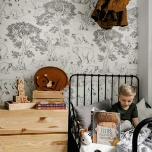 DEKORNIK - TAPETA ANIMALS WHITE