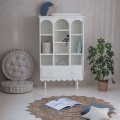 Regał Wood Luck Design Babushka w białym kolorze do pokoju niemowlęcia, dziecka i nastolatka