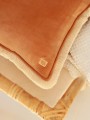 Caramel soft velvet pillow with fringe (3).jpg