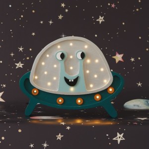 LITTLE LIGHTS - LAMPKA UFO SILVER DUST