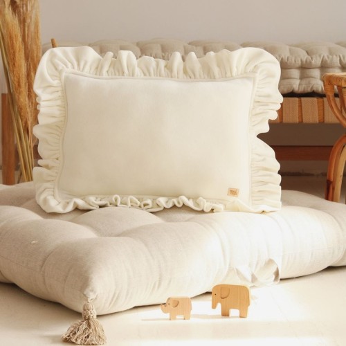 poduszka dekoracyjna z falbanką soft velvet