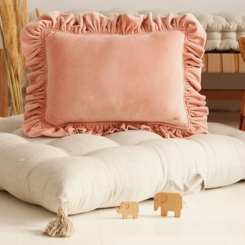 poduszka dekoracyjna z falbanką soft velvet