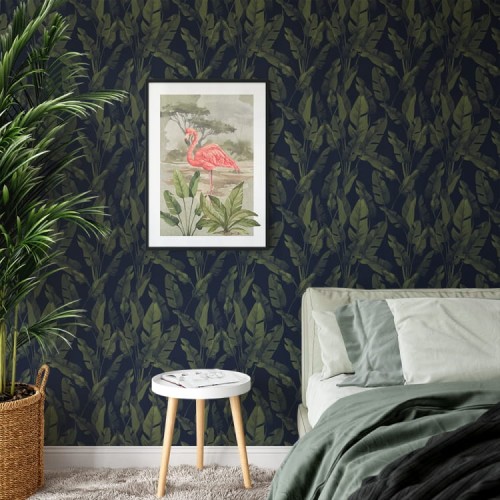 tapeta tropikalne liscie ciemna yokodesign (1).jpg