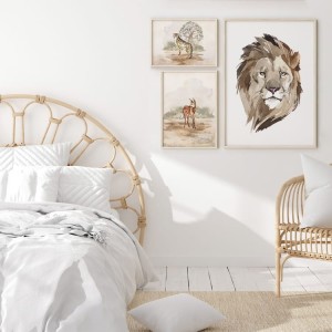 YOKO DESIGN - ZESTAW 3 PLAKATY SAFARI II