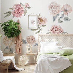 YOKO DESIGN - NAKLEJKA NA ŚCIANĘ PIWONIE I RÓŻE DUŻE