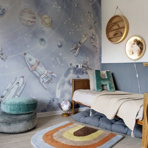 tapeta kosmos do pokoju chłopca