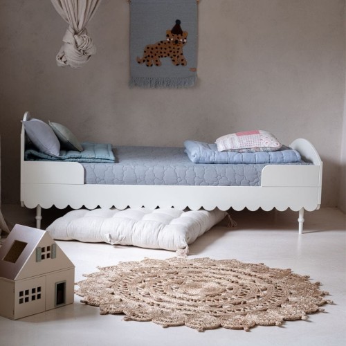 Łóżko dziecięce Babushka 90x200 cm białe Wood Luck Design