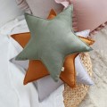 poduszka gwiazdka len szara
