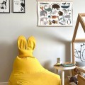 puf bunny żółty