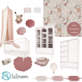 pokój niemowlaka dziewczynki woodland pink