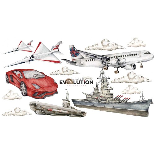 zestaw naklejek na ścianę modern