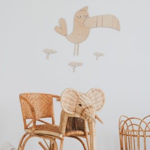 CUT IT NOW - TUKAN DREWNIANA DEKORACJA NA ŚCIANĘ