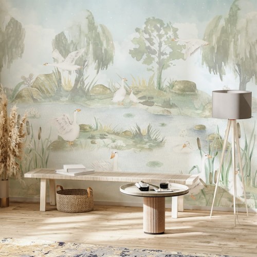 tapeta-dla-dzieci-gaski-nad-stawem (3).jpg