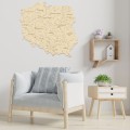 drewniana mapa polski