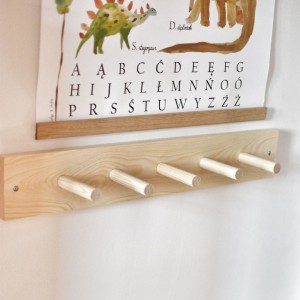 BAMBOOKO - WIESZAK DREWNIANY 5 UCHWYTÓW