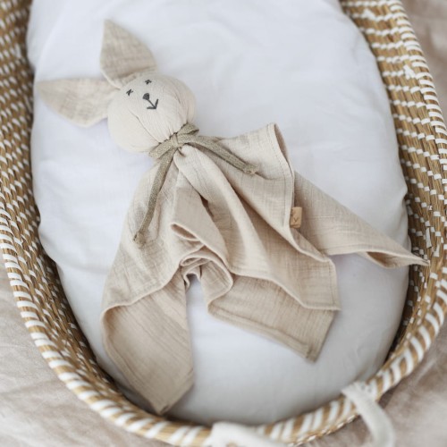 muślinowa przytulanka dla niemowlaka