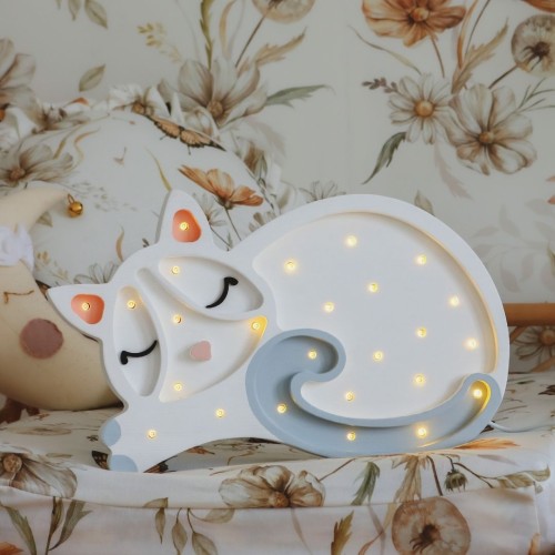 lampka little lights kotek biały