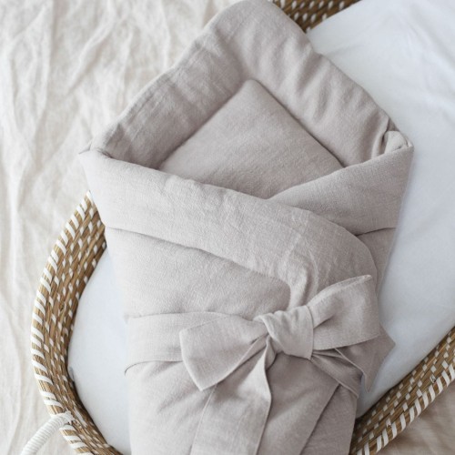 beżowy rożek lniany