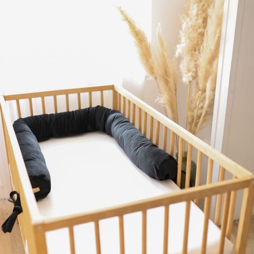 ochraniacz do łóżeczka wałek velvet