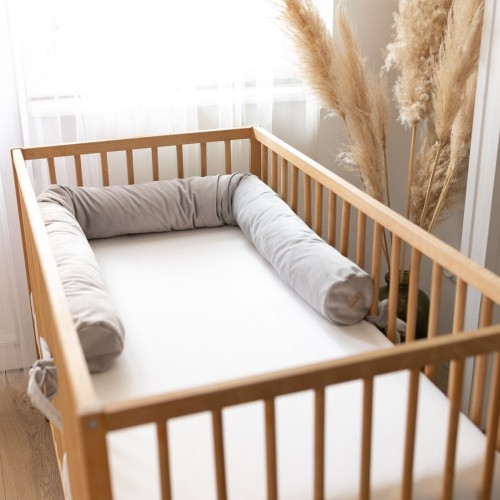 ochraniacz do łóżeczka wałek velvet