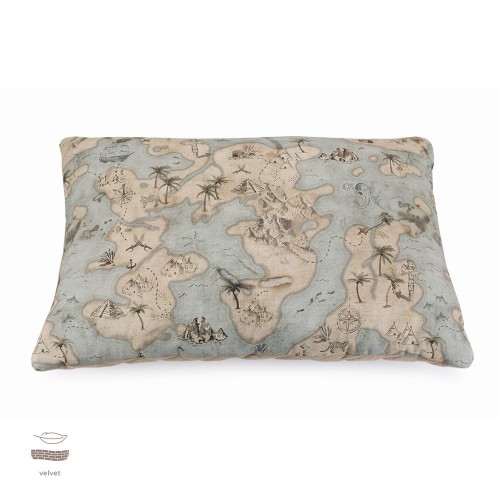 duza poduszka chlopieca mapa swiata