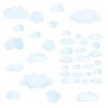 chmurki niebieskie naklejka naklejka dla dzieci