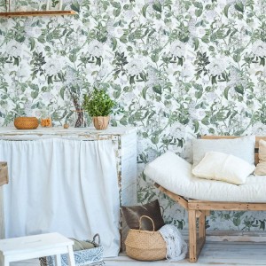 YOKO DESIGN - TAPETA KWIATY I MOTYLE W43