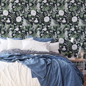 YOKO DESIGN - TAPETA KWIATY I MOTYLE W42